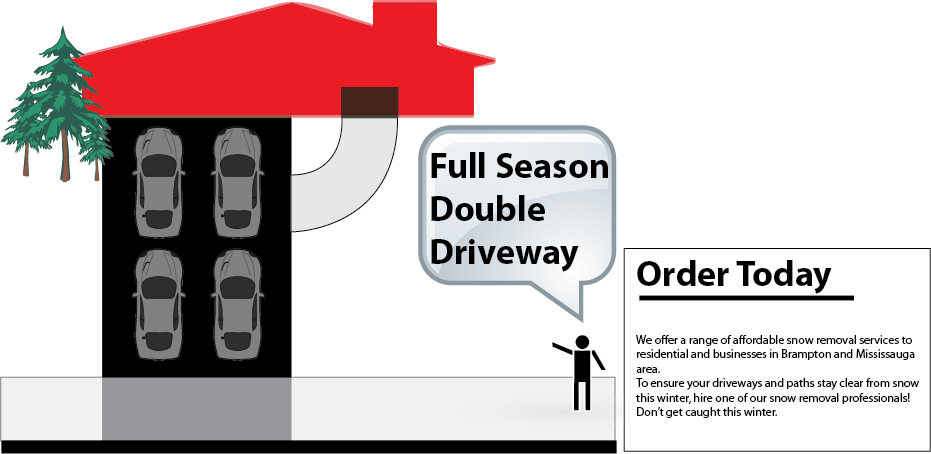 Snow removal 4 car driveway